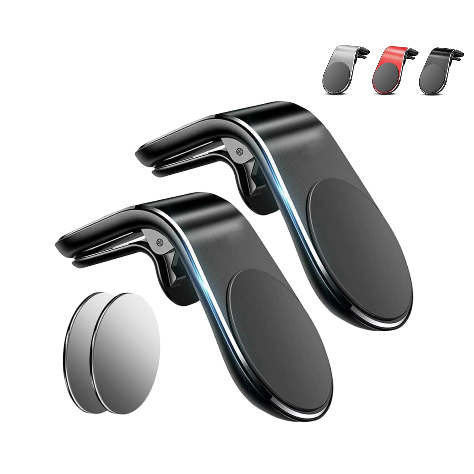 2PCS Magnetic Phone Holder for Car Cell Phone Holder Smartphone Holders for Cars Mobile Phone Navigation Magnetic Bracket for Car Soporte Magnético para Celular Basket Stuffers Car Accessories for Men