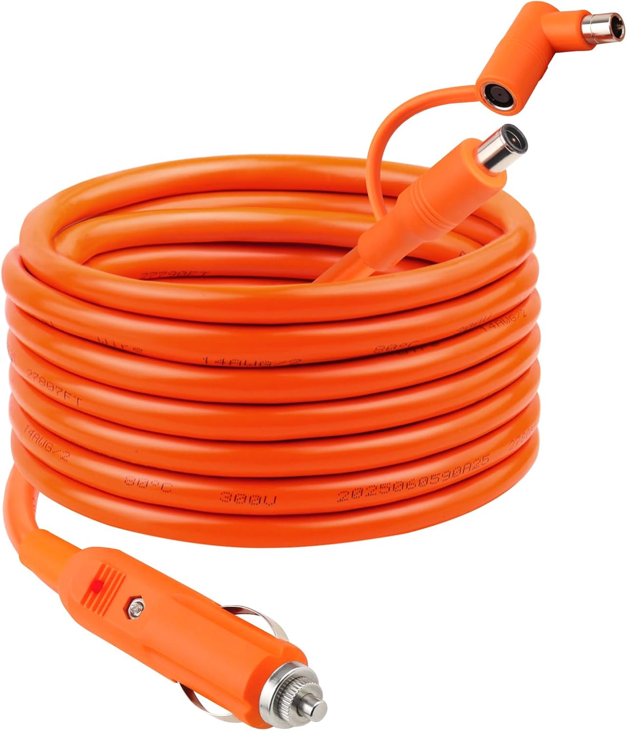 12V/24V 14AWG Car Cigarette Lighter Charging Cable 25FT,DC 8mm 15A DC7909/8020 To Car Charger Cable for Compatible with Jackery/Anker/GRECELL/BLUETTI/Goal Zero Yeti/Westinghouse Portable Power Station