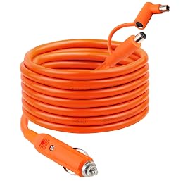 12V/24V 14AWG Car Cigarette Lighter Charging Cable 25FT,DC 8mm 15A DC7909/8020 To Car Charger Cable for Compatible with Jackery/Anker/GRECELL/BLUETTI/Goal Zero Yeti/Westinghouse Portable Power Station