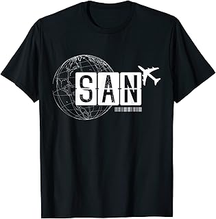 SAN San Diego Airport Code Travel T-Shirt