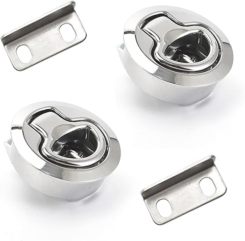 STHang-D 2 pestillos de lancha de 2 pulgadas, pestillo de escotilla marina para lancha, pestillo de yate, puerta de cubierta RV