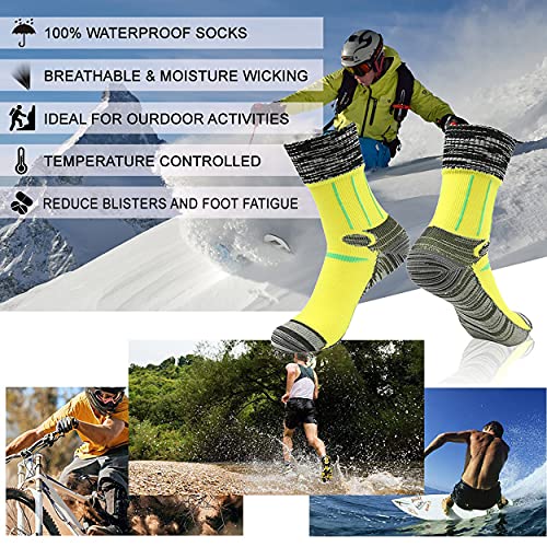 Image of RANDY SUN Waterproof Socks, Unisex Hiking Wading Trail Running Kayaking Crew Socks
