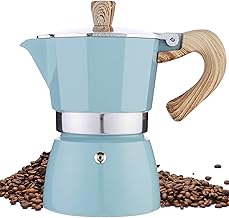 MORDEN MS Stovetop Espresso Maker, 3 Espresso Cup Moka Pot - 5 oz Italian Coffee Maker, Manual Cuban Coffee Percolator Machine Italian Espresso Greca Coffee Maker for Cappuccino or Latte