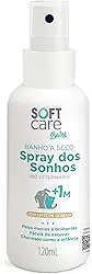 Banho a Seco Spray Dos Sonhos Soft Care Baby 120ml – Para Filhotes de Cães e Gatos (a partir de 1 mês) Higiene Sem Enxágue