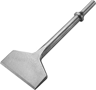 Firecore 3-inch Wide Machine Sharpened Tile & Flooring Adhesive Remover Bit, Impact Air Hammer Chisel 0.401 in Shank (3" x 7.5") — FS18375