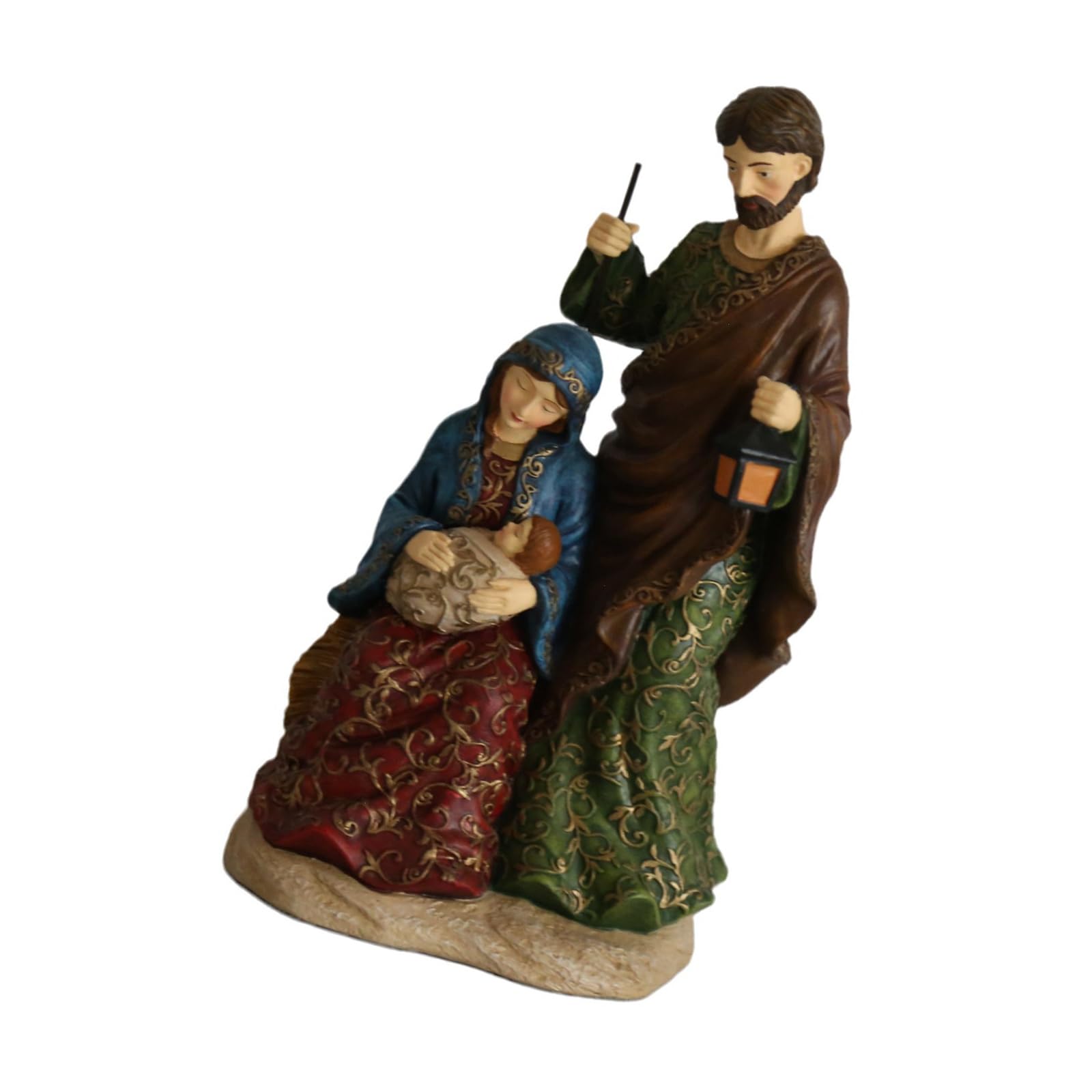 Sculpture de Noël d'exception et ornement de collection en résine