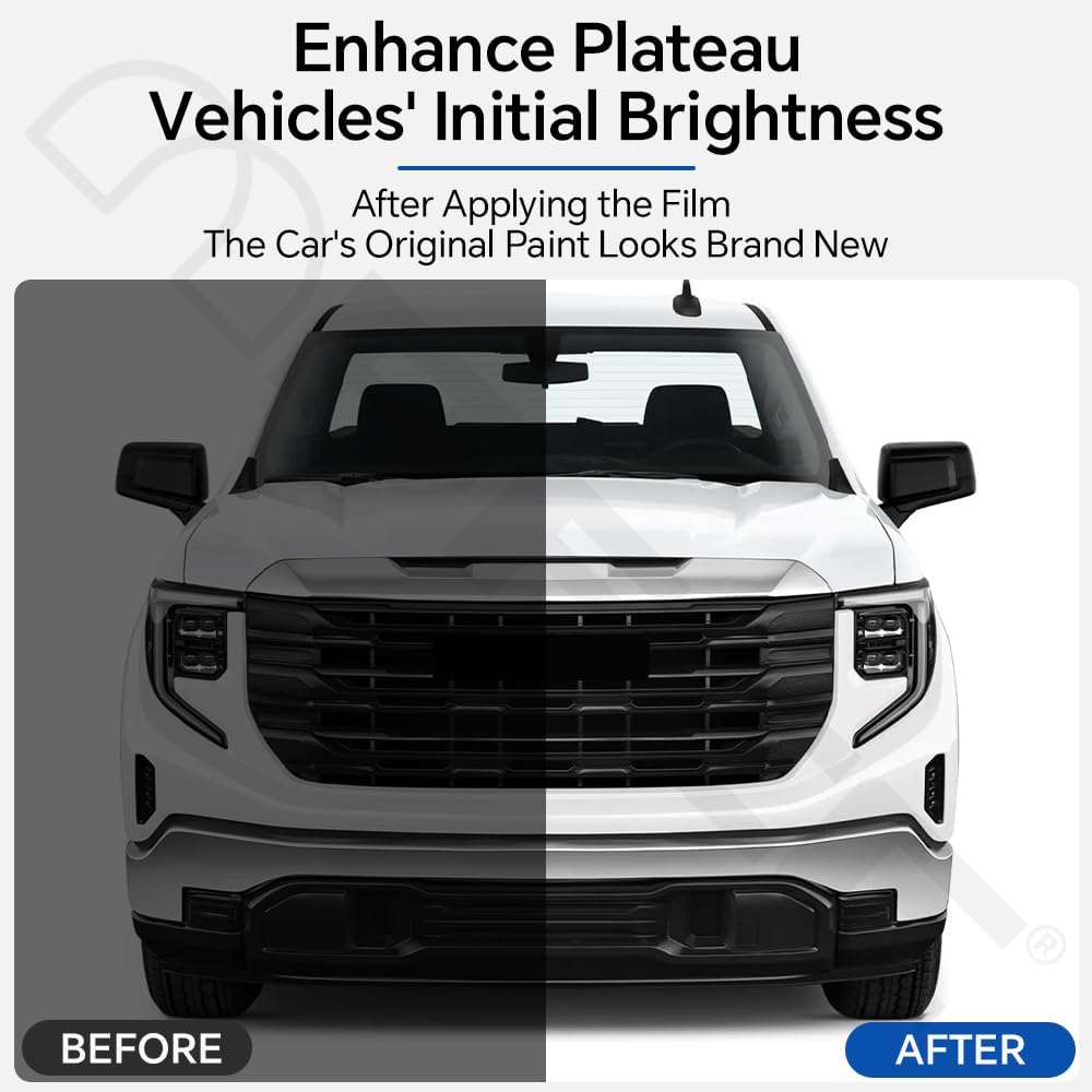 Precut Paint Protection Film TPU PPF Transparent Car Film for GMC Sierra 1500 2023-2025,Anti-Damage Self-Repairing,for GMC Sierra External Protective Shields Wrap Accessories(Door)