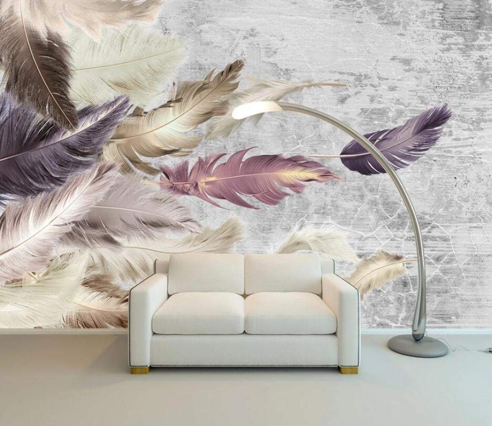 Papier peint 3D réaliste pour habiller le mur TV du salon ou une chambre moderne