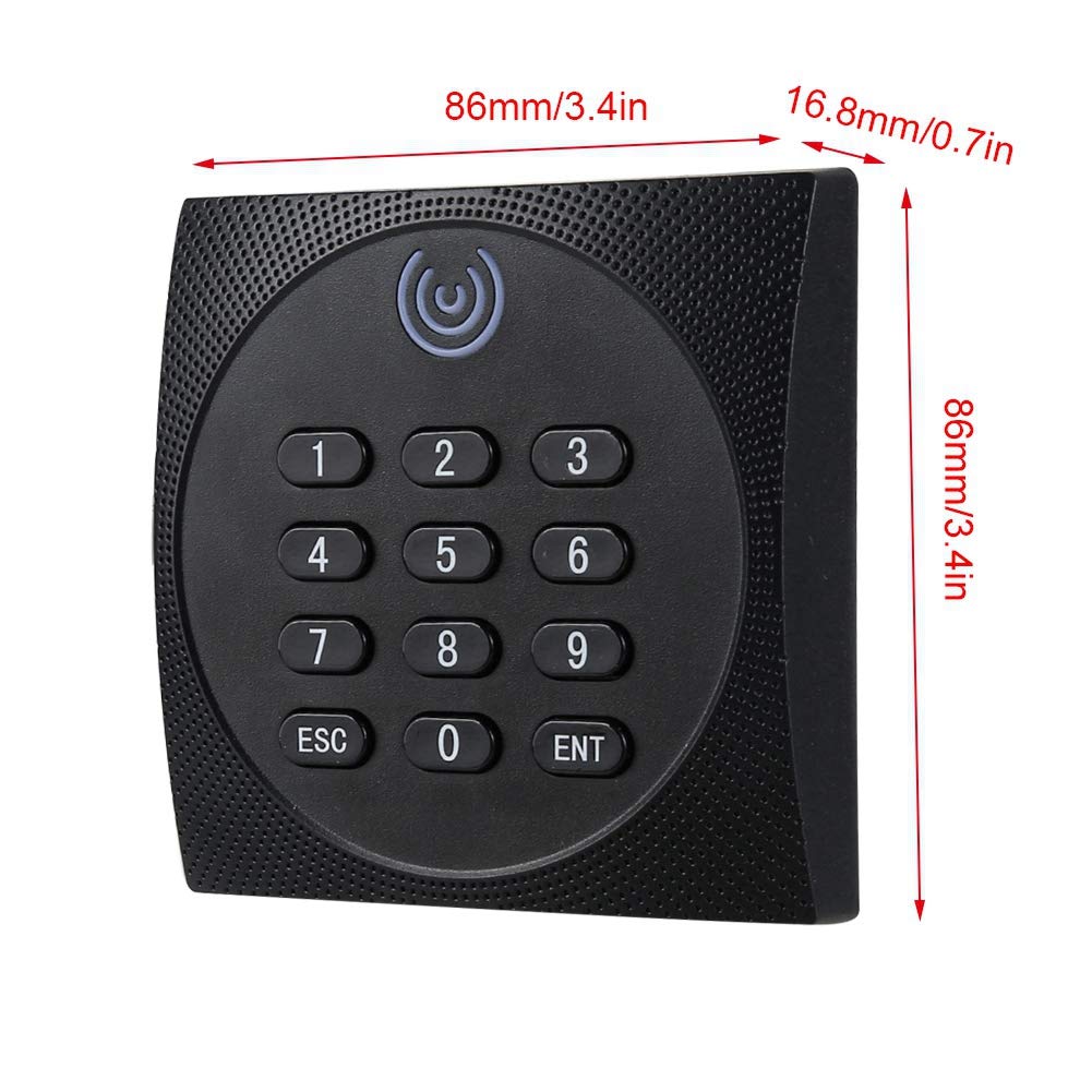 125 kHz WG26 RFID wasserdichtes Tastatur -Karten -Leser -Zugangskontrollsystem mit WIEGAND -Ausgang für den Innenraum Außenverwaltung.