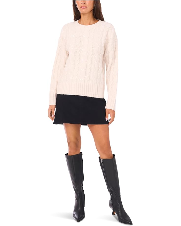 Vince Camuto Sequin Cable Long Sleeve Crew Neck - #3 of 3