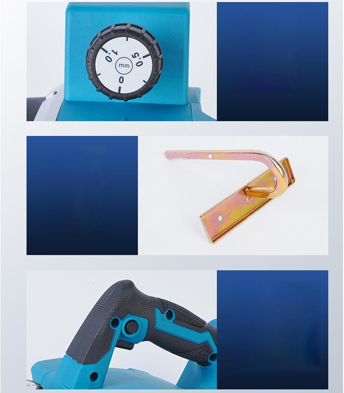 Electric Handheld Planer Planing Processing Projects Adjustable High Speed Powerful Carpentry Tool