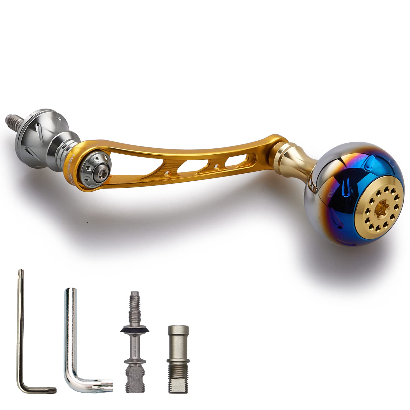 Amazon.co.jp: HEIGHTEN 56mm リール ハンドル 30mmノブ搭載 シマノ