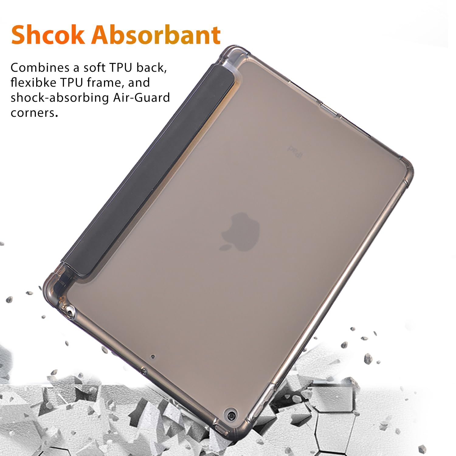 INFILAND Kids Case For IPad A16 11 Inch 11th Generation,iPad 10th Generation Case 10.9 Inch, Heavy Duty Shockproof Protective Cover With Stand, Glitter Clear Cute Shell For Girls, Women (Pink