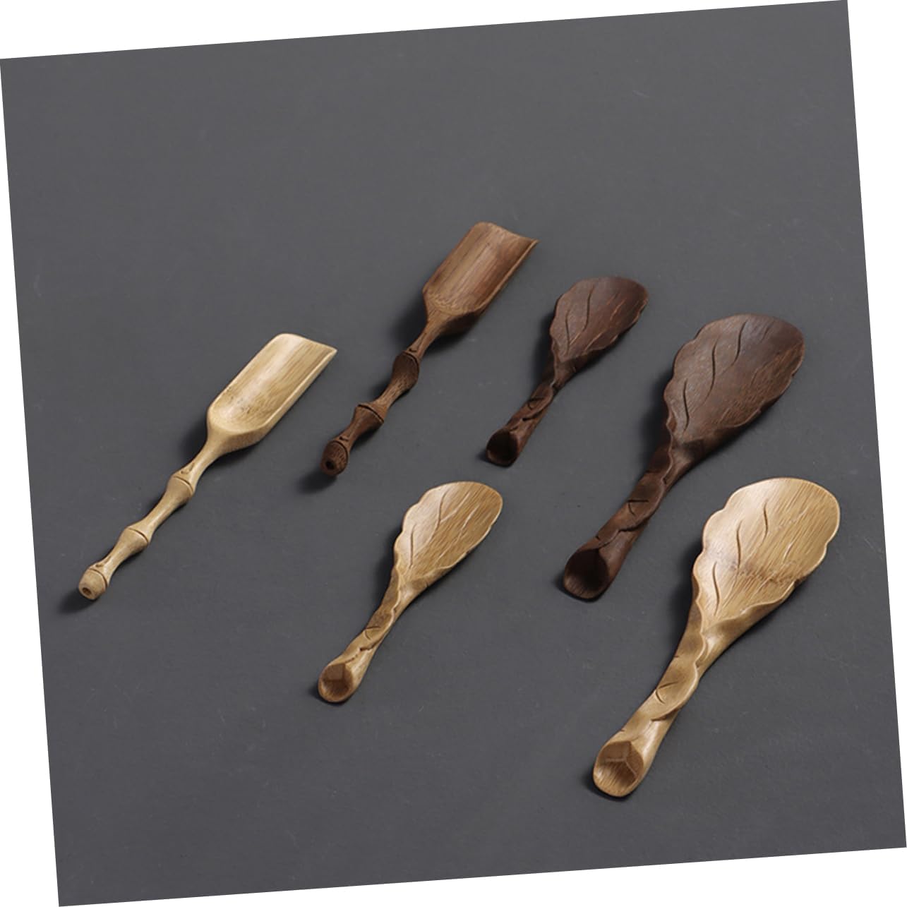 GARVALON Handcrafted Tea Scoop Small Decorative Tea Shovel Home Bar Hotel and Restaurant Use