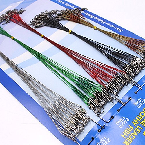 Amazon | ワイヤーリーダー 100pcs 16cm/18cm/22cm/24cm/28cm 5色