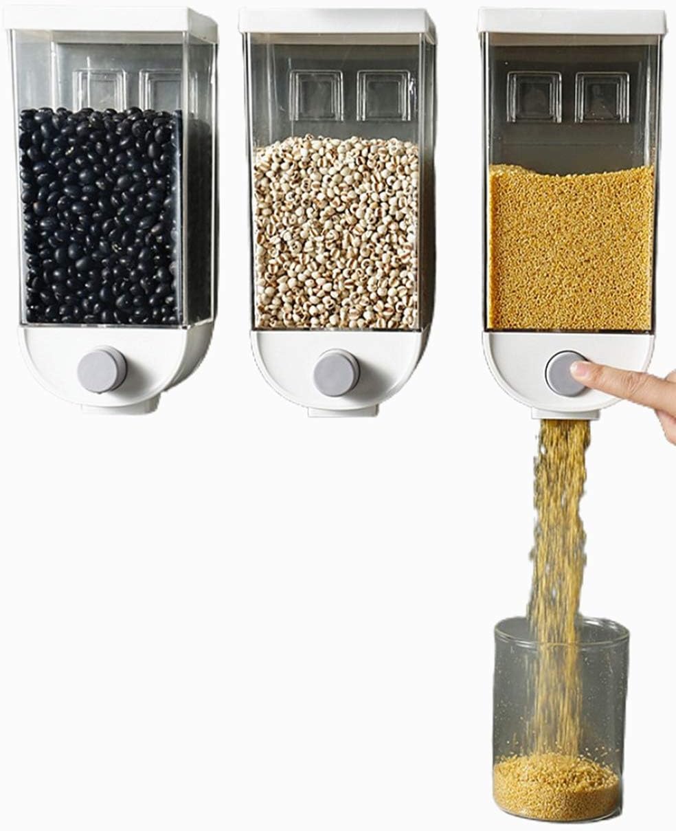 Kukup whole grain rice bucket wallmounted rice storage