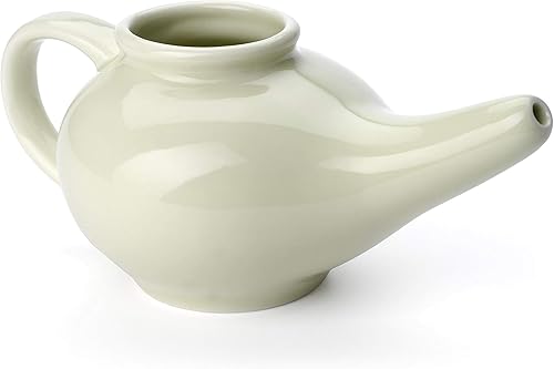 Sal aromática Premium Ceramic Neti Pot, Verde