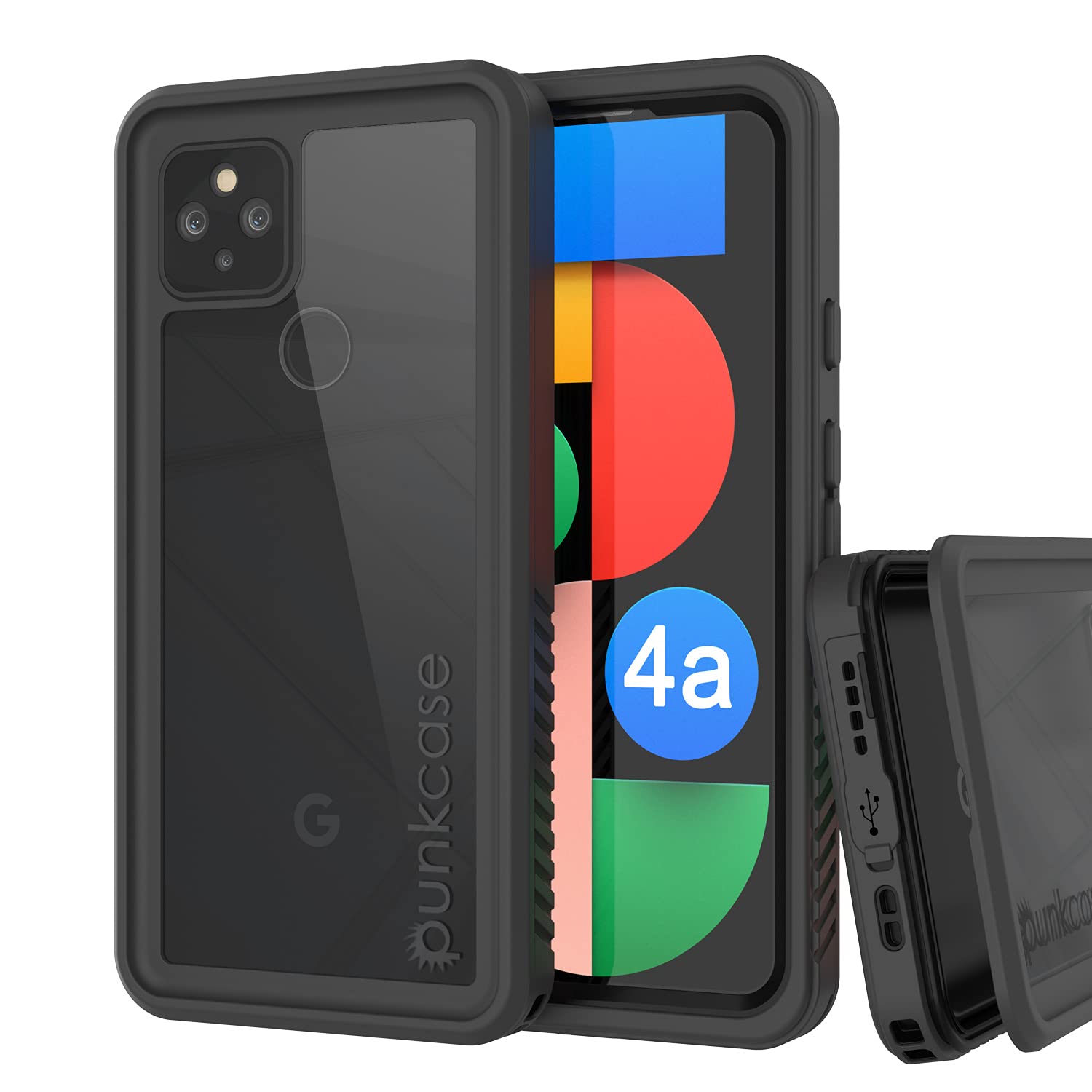 Punkcase Pixel 4a 5G Waterproof Case [Extreme Series] [Slim Fit] [IP68 Certified] [Shockproof] [Dirtproof] [Snowproof] Armor Cover for Google Pixel 4a 5G (6.2") (2020) [Black]