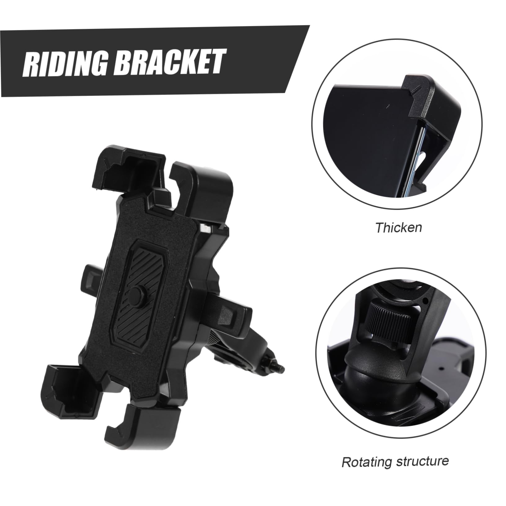 Hemobllo 4piezas Soporte De Teléfono para Bicicleta Rotatable Fijación Segura y Diseño Práctico Compatible Móviles para Ciclismo y Motociclismo