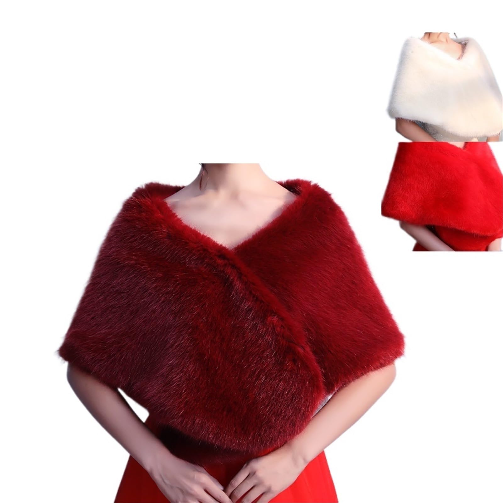 Capa de una sola pieza para mujer, para boda, novia, invierno, cálido, para fiesta de noche