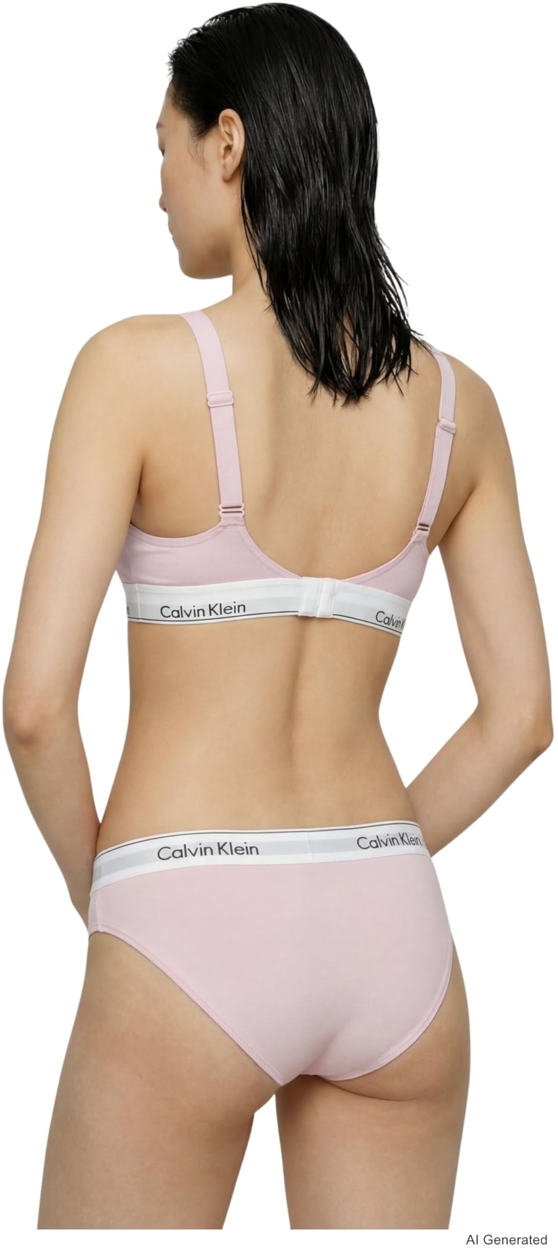 Calvin Klein Damen Bralette Lift mit Logobund