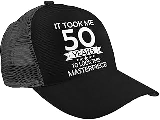 DARLEKS 50 Year Old Birthday Gifts Mesh Trucker Hats,Outdoor Snapback Dad Hat,Hip Hop Men Women Adjustable Baseball Caps