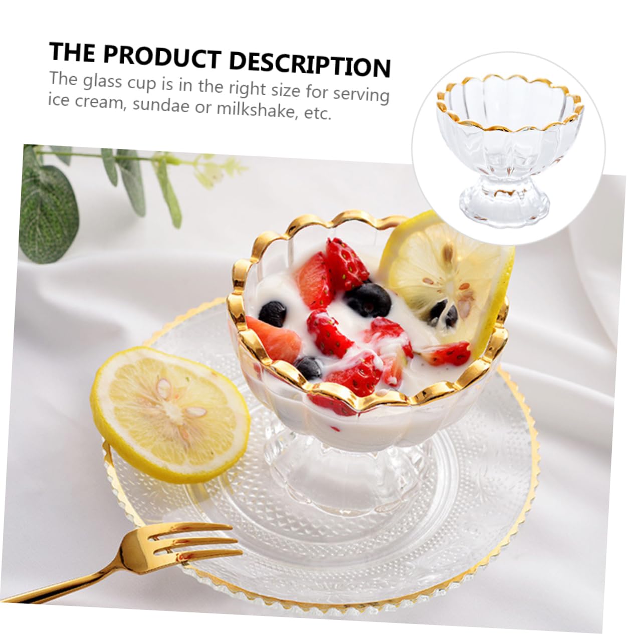 Cabilock 3 Pz coppa gelato ciotole da dessert contenitori per gelato caffè espresso Yogurt per antipasti friends mug bicchiere bicchieri per i cocktail tazza coppa da dessert in