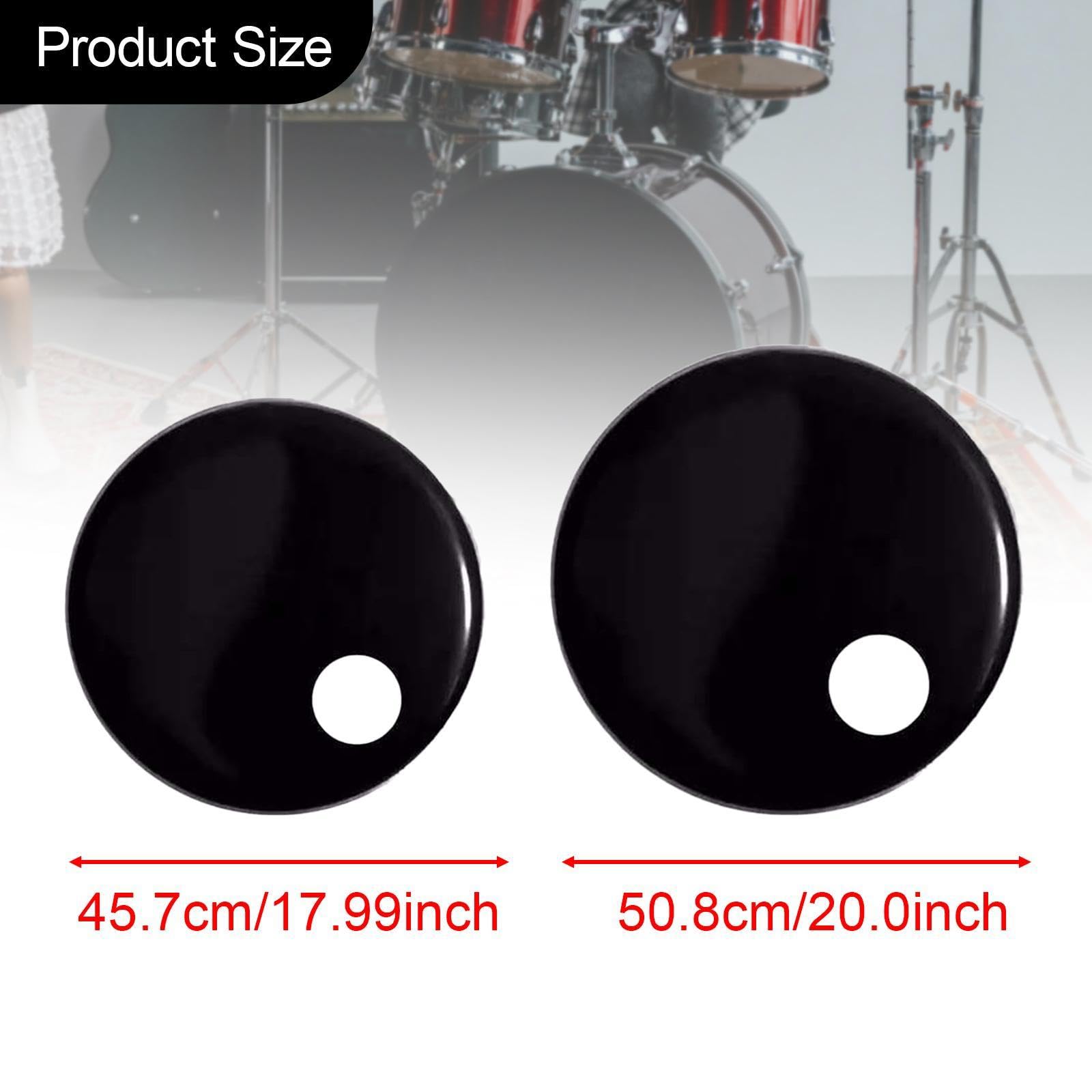 Menolana Resonant Bass Drum Head Regulator Sturdy,Good Sound,Professional,Parts Smooth for All Music Genres Drum Accessories Drumhead, 20 in