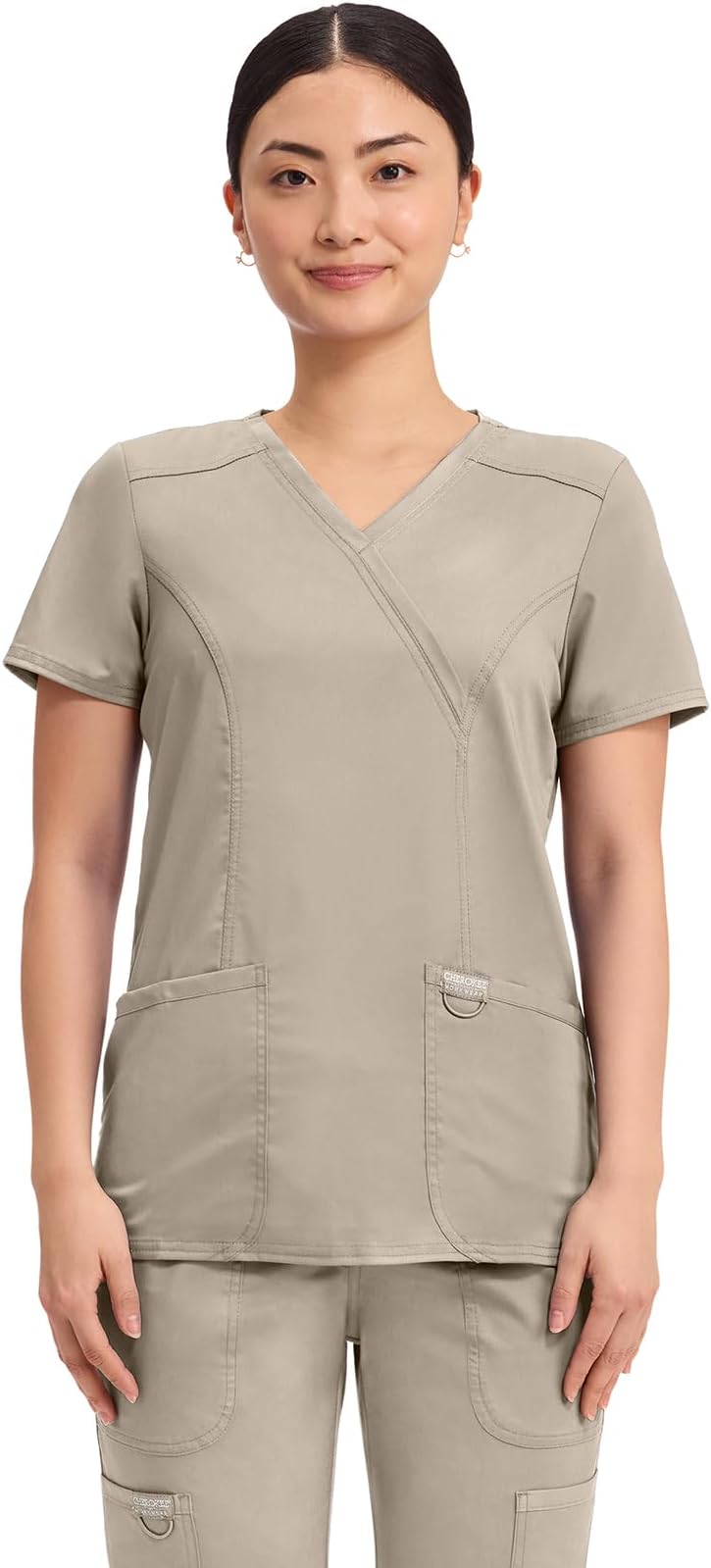 Cherokee womens Mock Wrap Top Mock Wrap Top (pack of 1)