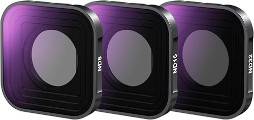 Miniatura 10 de NEEWER ND - Juego de filtros compatibles con GoPro Hero 12 Hero 11 Hero 10 9 Black, paquete de 4 (ND8 ND16 ND32 CPL) multicapa HD, delgado, densidad