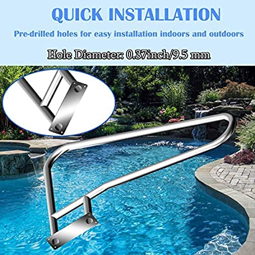 Barandilla para piscina de acero inoxidable 304 acero miniatura 3