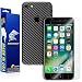 iPhone 7 Screen Protector + Black Carbon Fiber Skin ArmorSuit MilitaryShield w/ Lifetime Replacements - Anti-Bubble HD Screen Protector for iPhone 7