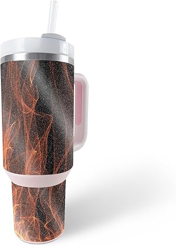 Miniatura 5 de MightySkins - Vaso con purpurina brillante compatible con Stanley The Quencher H2.0 FlowState de 40 onzas, color rosa oculto, acabado protector y