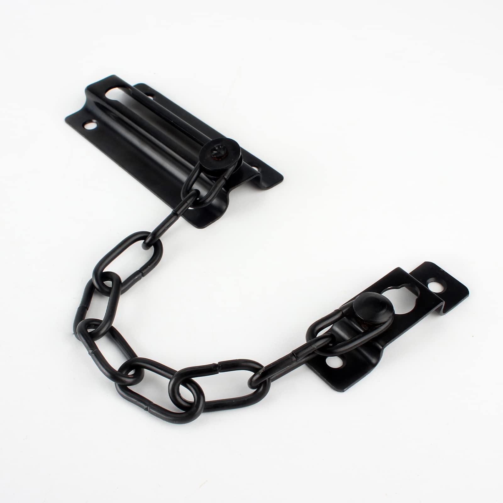 QOPAHI Door Chain Lock for Front Door Internal Door Security Chain 85×40mm Safety Locks Door Chains for Upvc Doors Fit for Home Bedroom Bathroom Hotel Preventing Unauthorized Intrusion(Black)