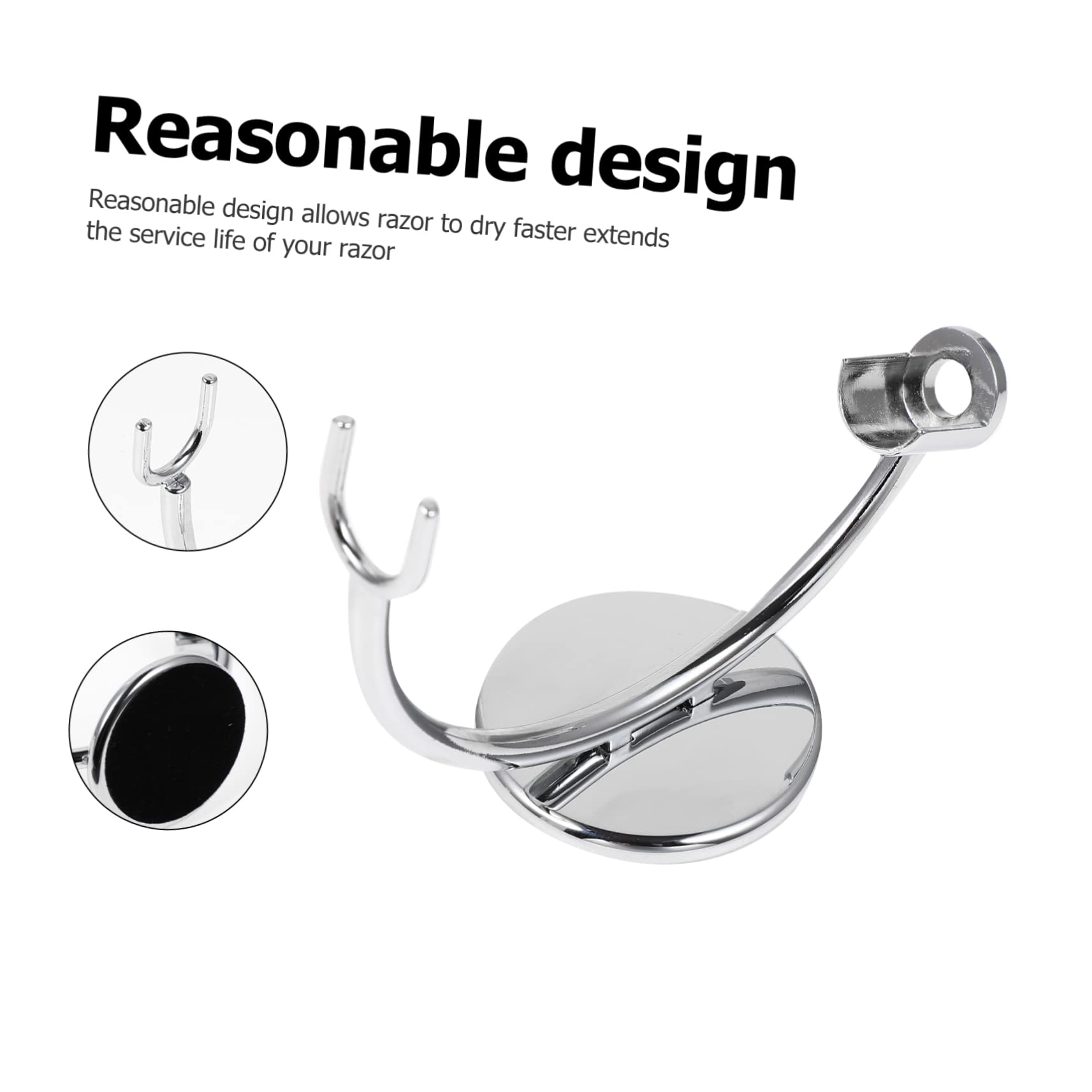 minkissy 2pezzi Supporto Per Rasoio Di Stand Decorativo Per Rasoio Da Barba Organizer Da Bagno Salvaspazio Per Uomini Resistente e Durevole Per Rasoi Singoli