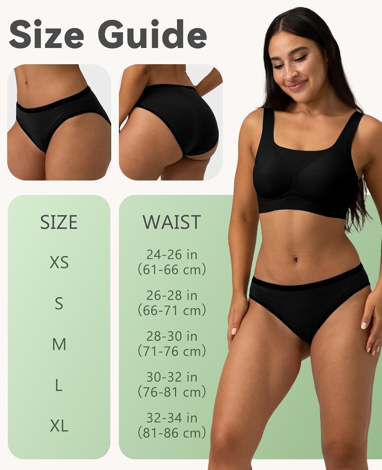Merino Protect Merino Wool Underwear Women Moisture Wicking Briefs Breathable Bikini for Long Travel Flight - Image 6