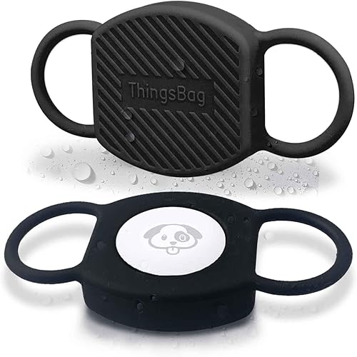 Soporte para Airtag para collar de perro (paquete de 2), funda impermeable para localizador de AirTag Trackers, soporte protector para GPS de Apple