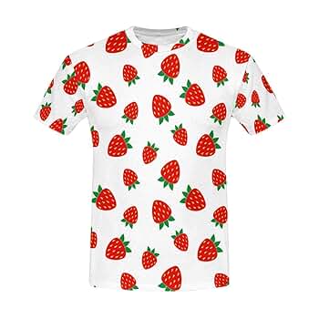 BUMP OF CHICKEN Strawberry Tシャツ　XL Amazon.com : Sweet Strawberry 3D Printed Womens T Shirts