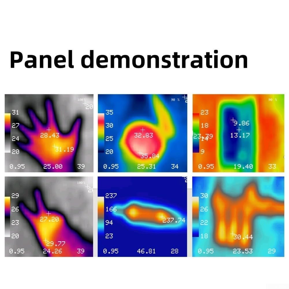 Gama sin contacto infrarroja portátil -40°C a 450°C de la medida de la temperatura de la resolución del pixel de la cámara 32x24 de la toma de imágenes termal para la investigación y la