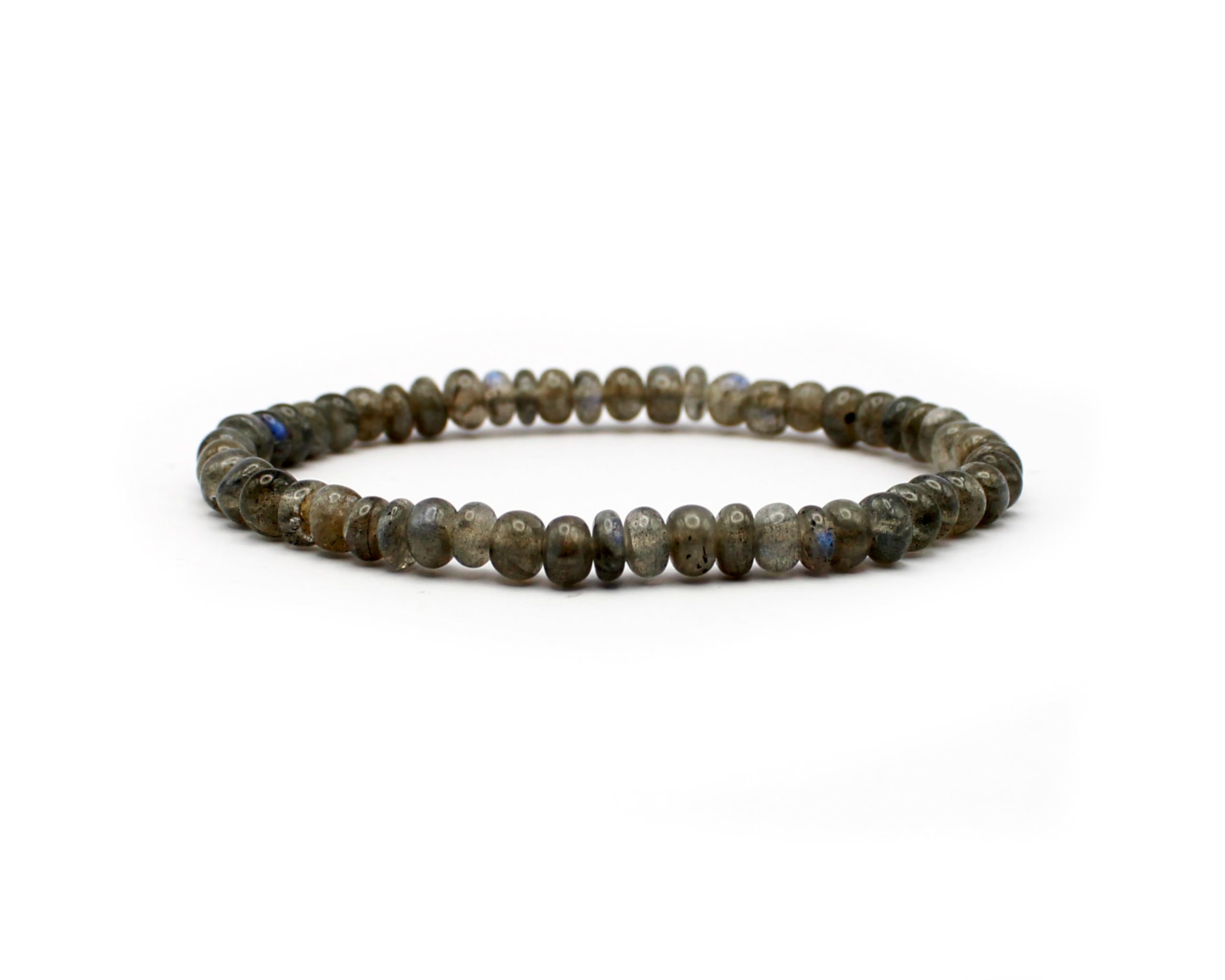 Bracciale Labradorite in pietre preziose Rondell, Gemma, labradorite