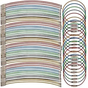 ROYHOO 50 Stück Stahldraht Schlüsselanhänger