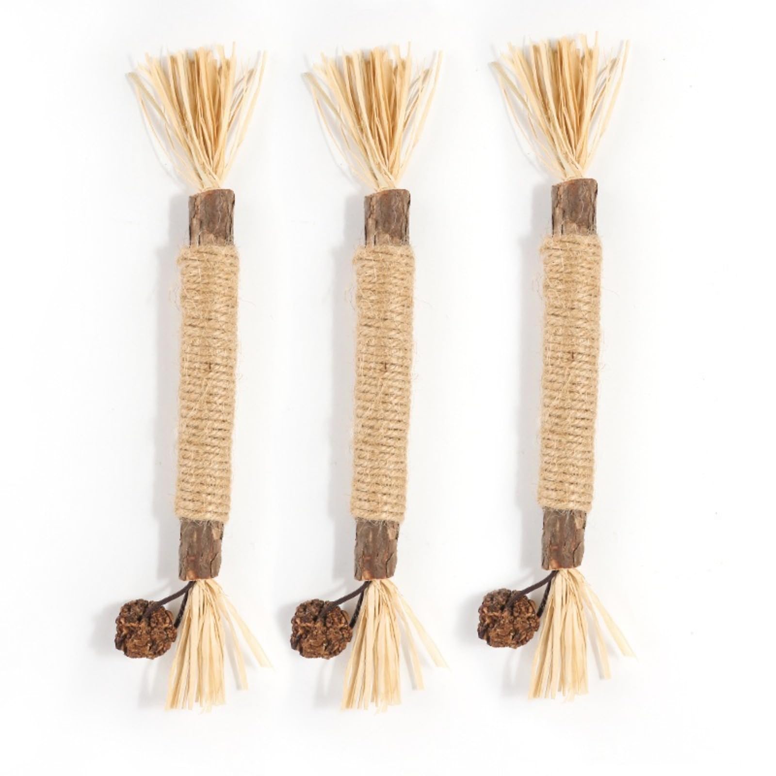 Bâtonnets Naturels pour Chats – Jouet Dentaire à Mâcher, Nettoyage des Dents & Haleine Fraîche – Anti-Stress & Anti-Ennui, Lot de 5/10/20,Bâtonnets à mâcher pour Chats, Jouets à mâcher pour Chats