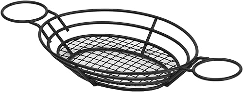 Miniatura 8 de G.E.T. 4-34418 Cesta Ovalada de 12" x 8.5", Clipper Mill de 2", Hierro Recubierto de POLIETILENO