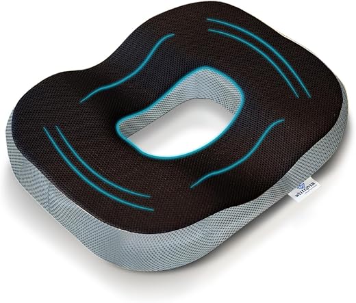 WELLGIVER Orthopaedic Foam Donut Pro Ring Pillow Coccyx Seat Cushion Piles Haemorrhoid Tailbone Back Pain Fistula Prostate...