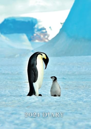 Penguin Diary 2024 Slim: A6 diary, week to view, diary planner 2024-25, perfect gift for women, men, and penguin lovers, (4.25" x 6")