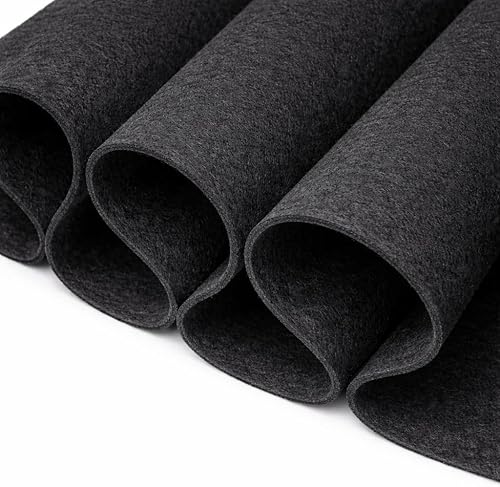 Miniatura 32 de FabricLA Tela de fieltro para manualidades, 18 x 18 pulgadas de ancho y 0.063 in de grosor, color burdeos, utiliza este fieltro suave