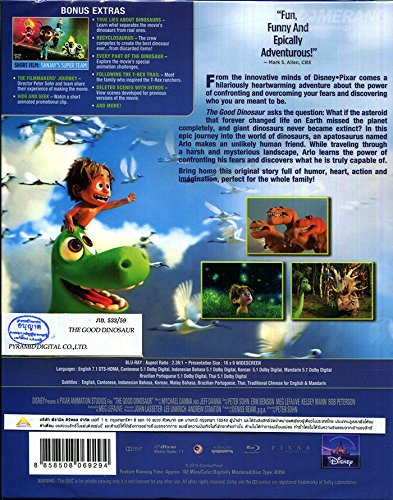 Good Dinosaur (Blu-ray, Region A, Peter Sohn) Cartoon Animation Kid family image 2