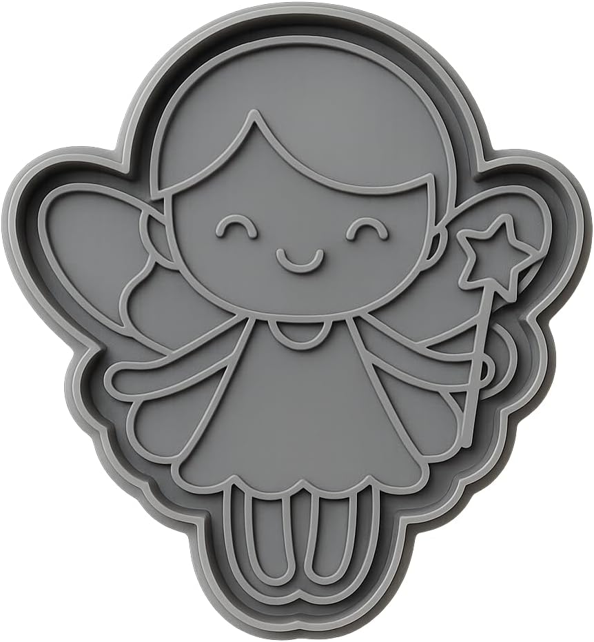 Kawaii Fairy Magic Cookie Cutter - 4x3.2" Party Baking Design image 3