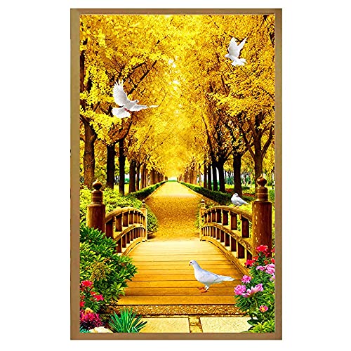 Diamant Peinture 5D Forêt Dorée pour illuminer votre décoration murale de salon
