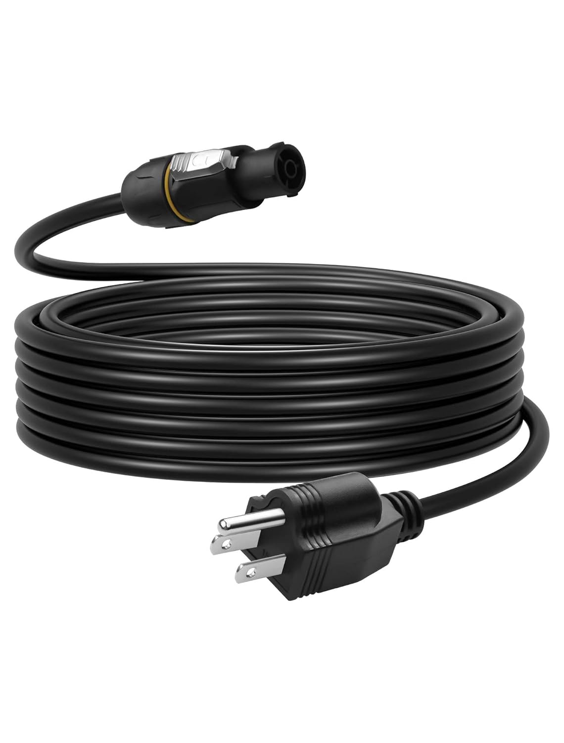 CERRXIAN NEMA5-15P to PowerCON True Power Cable, 16AWG 15A 125V Profeesional NEMA-15P Male to PowerCon True1 Male Extension Wire for Outdoor Stage Light - 2M / 6.6FT
